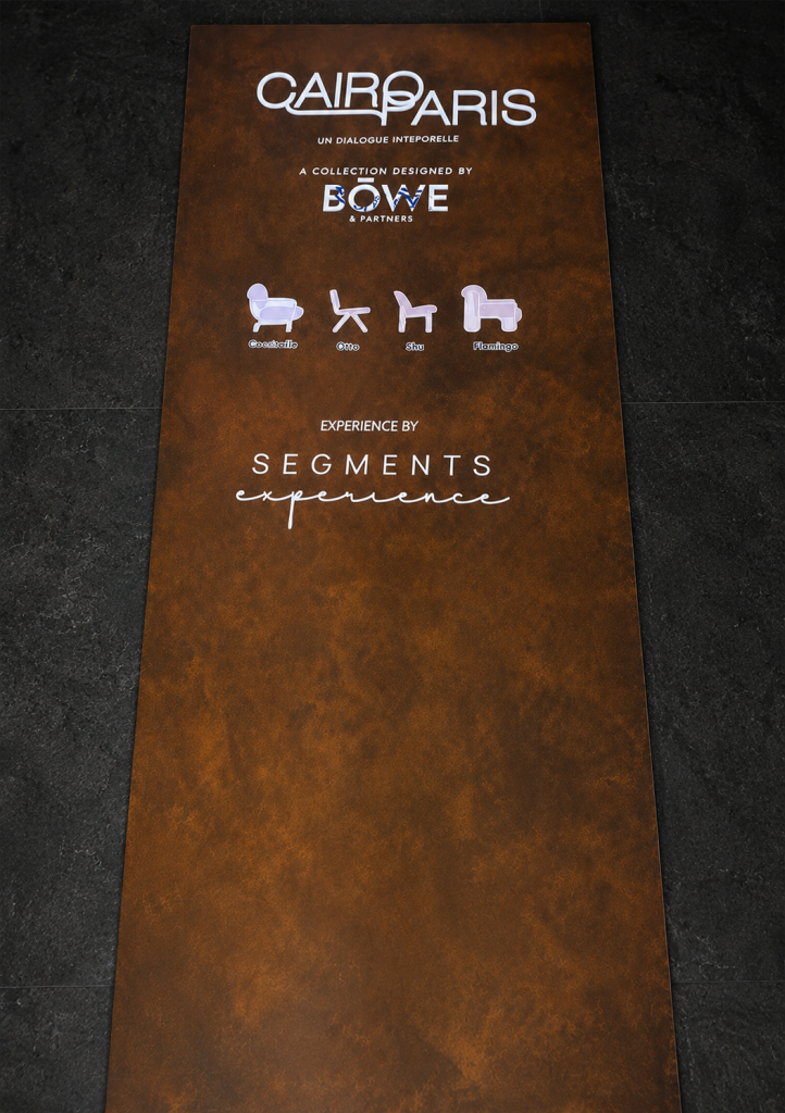 Cairo Paris Sign Mockup