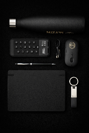 Miza Promo Set Bottle Calculator Mouse