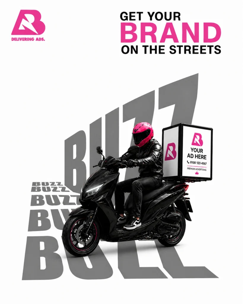 Rb Delivering Ads Scooter Billboard Buzz